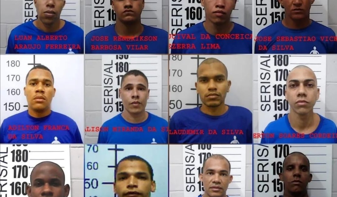 Doze presos acusados de homicídios e outros crimes fogem do presídio do Agreste