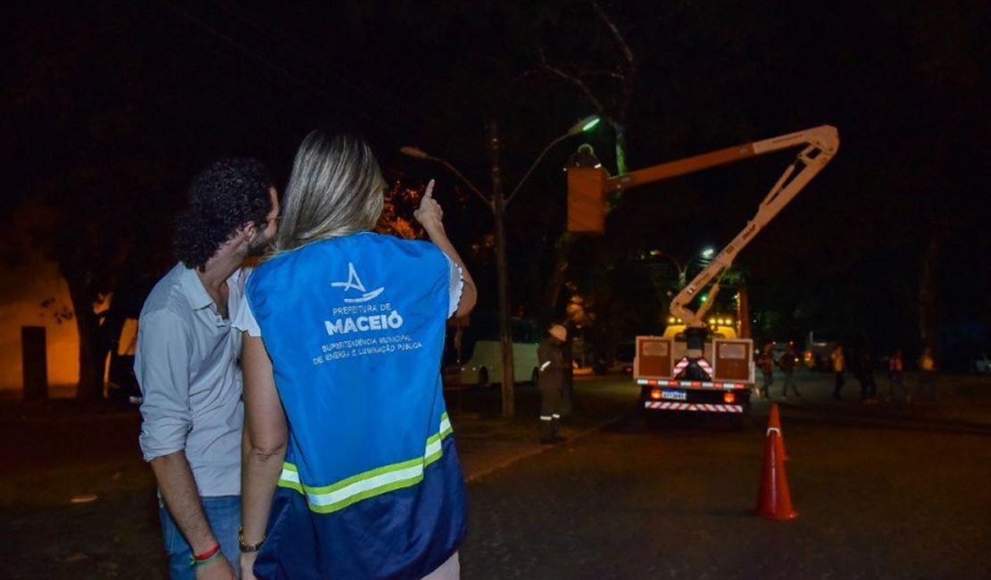 Sima restabelece mais de 40 pontos de luz na Universidade Federal de Alagoas