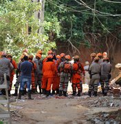 Bombeiros seguem trabalho de resgate e buscam 17 desaparecidos após desabamentos no RJ