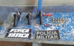 Apreensão de armas, munições e drogas em Lagoa da Canoa