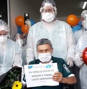 [Vídeo] Emoção: Curados de Covid 19, pacientes recebem alta em Arapiraca