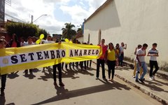 Escolas de Craíbas realizam ação relacionada ao movimento Setembro Amarelo