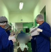 Após alta da UTI, equipe médica aplaude paciente com covid-19 em Maceió