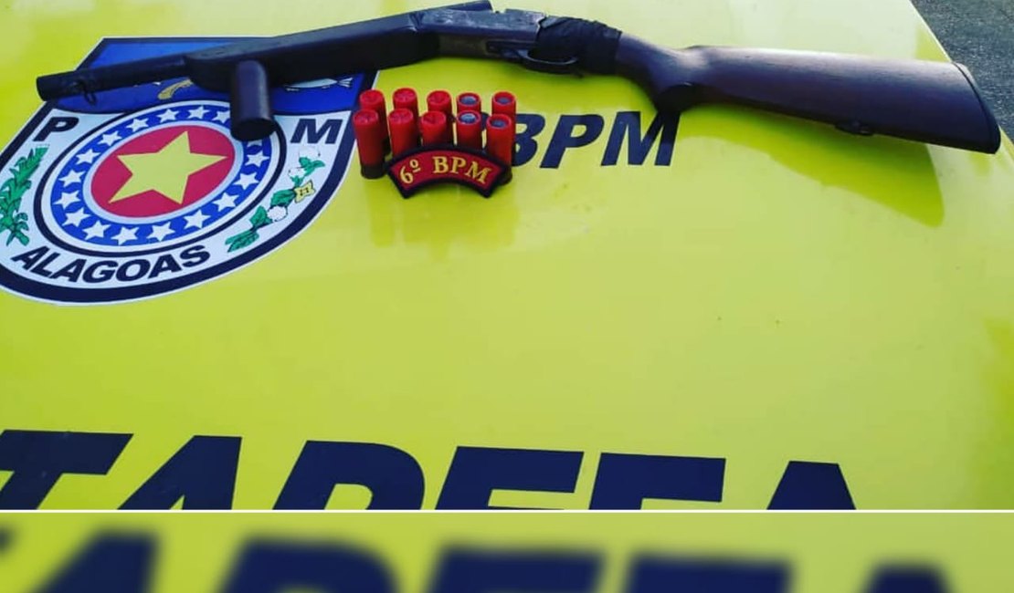 Homem armado ameaça moradores de São Luís do Quitunde e acaba preso