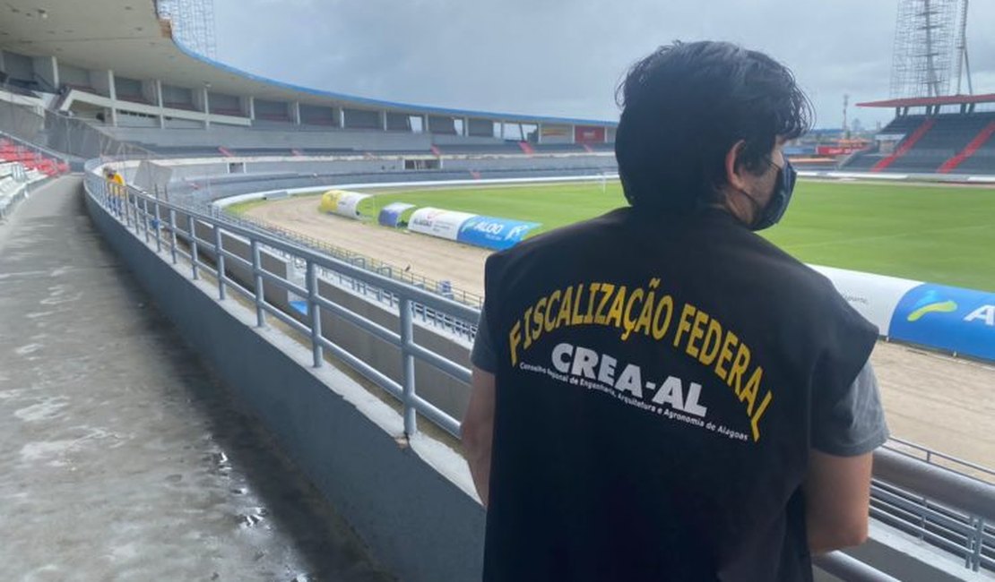 Estádio Rei Pelé passa por fiscalização e CREA cobra informações sobre responsáveis técnicos por reforma