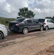 [Vídeo] Seis carros se envolvem em acidente na AL 110, na zona rural de Arapiraca  