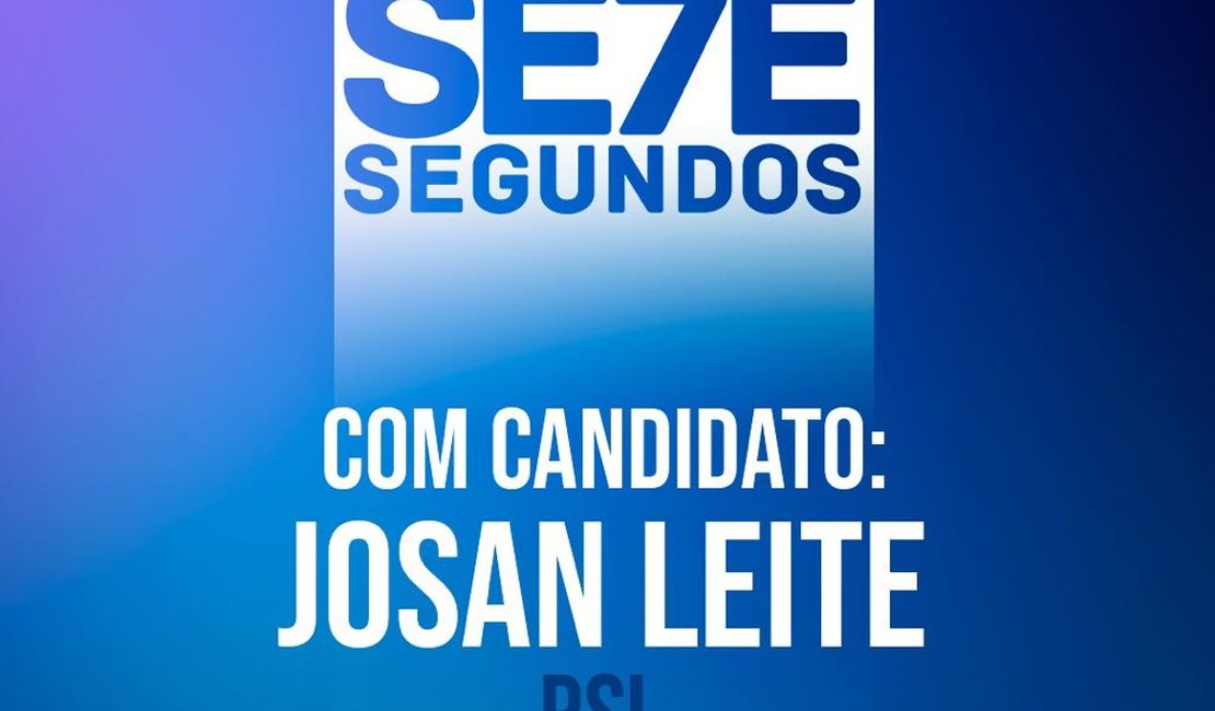 Josan Leite, do PSL, é sabatinado pelo 7Segundos; confira