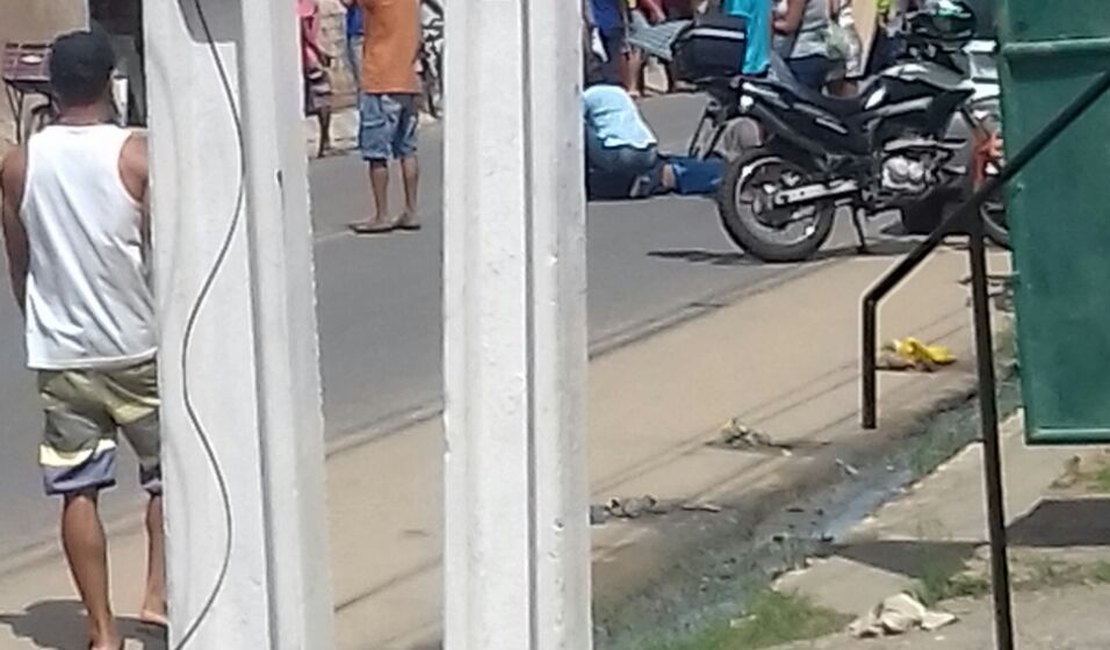 Criança sofre acidente ao atravessar a rua em Murici