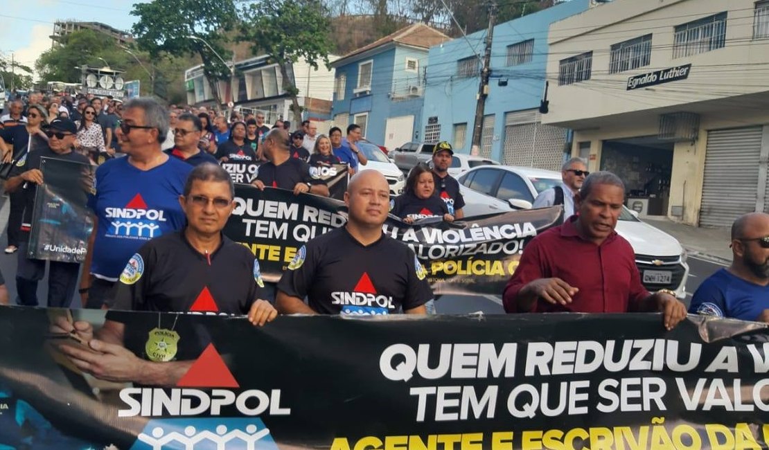 Policiais civis farão ato na porta do Hemoal nesta quinta-feira (30)