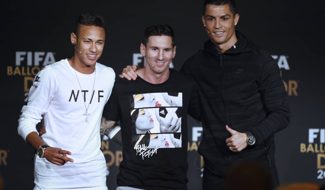 Neymar, Messi e CR7 são finalistas ao prêmio de melhor do mundo