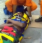 [Video] Acidente entre moto e reboque deixou duas pessoas feridas no Sertão 