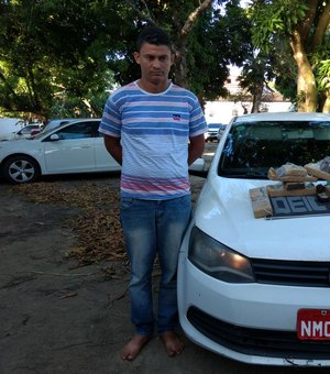 Taxista é preso com 7kg de maconha por agentes da DEIC