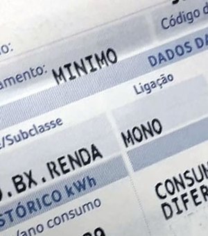 138 mil alagoanos podem perder o desconto da Tarifa Social em dezembro