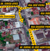 Prefeitura implanta contorno de quadra na Bomba do Gonzaga