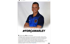 Postagem do Botafogo-PB sobre o incidente com Warley