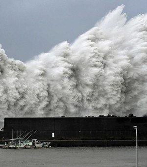 Tufão atinge costa do Japão nessa terça-feira 