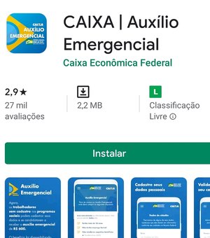 Veja os links para baixar o aplicativo do Caixa Auxílio Emergencial