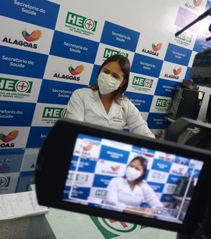 [Vídeo] Diretora do Hospital de Emergência do Agreste admite preocupação com lotação da UTI Covid