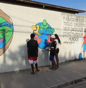 Com criatividade, alunos do ensino integral de Alagoas revitalizam escolas com arte