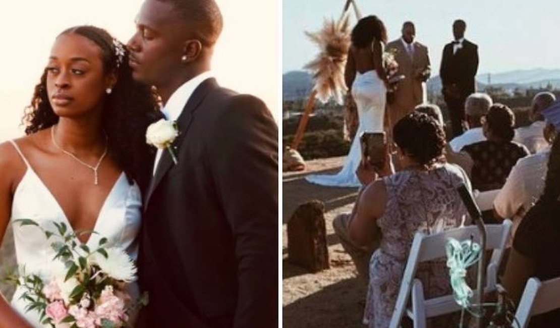 Noiva viraliza ao organizar casamento de baixo custo, com vestido de R$ 200