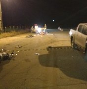 Colisão entre caminhonete e motocicleta deixa homem morto em Arapiraca