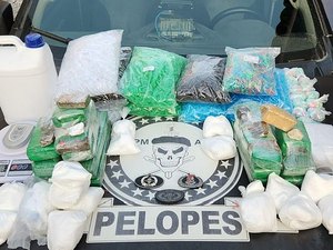 Polícia Militar prende dois suspeitos e apreende mais de 9 kg de drogas em Arapiraca