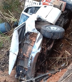 Acidente na rodovia AL 105 deixa dois feridos em Porto Calvo