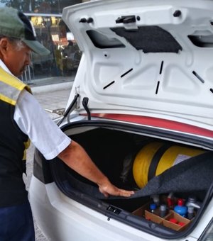 Fiscalização da SMTT autua táxis por uso irregular do GNV