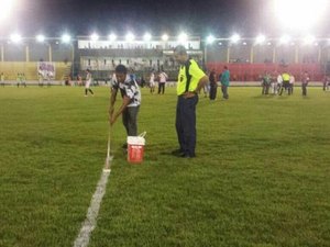 Jogo é cancelado por falta de marcação das linhas do campo na Paraíba