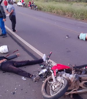 Dois motociclistas morrem em acidente na AL 115