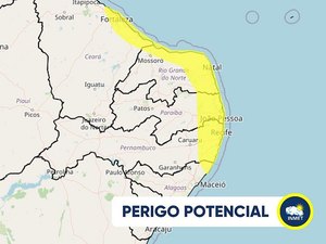 Inmet faz alerta de chuvas intensas para Região Norte de Alagoas