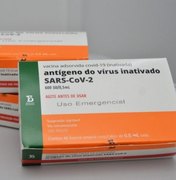 Municípios podem solicitar o agendamento para retirada de doses da CoronaVac