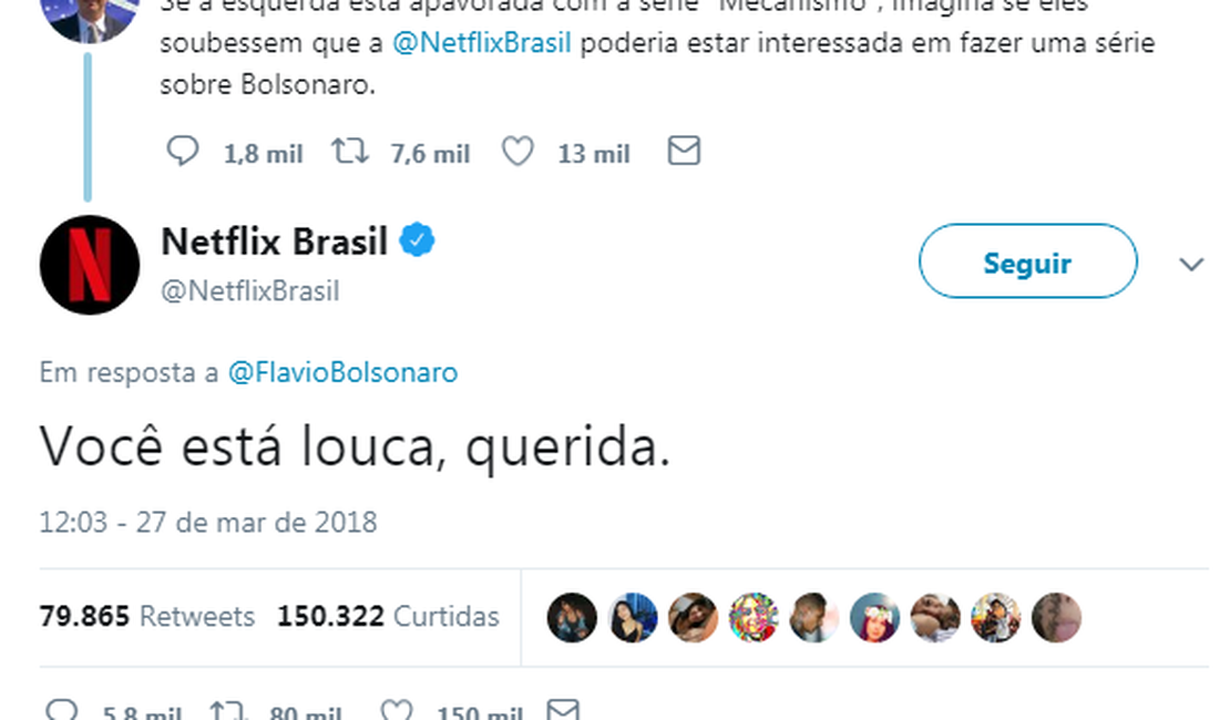 Netflix desmente Flávio Bolsonaro a respeito de série sobre seu pai