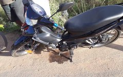 Moto envolvida no acidente na rodovia AL 101 Sul