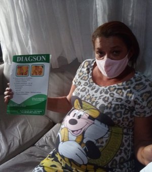 [Vídeo] Apesar da urgência, dona de casa de Arapiraca ainda não conseguiu arrecadar dinheiro para cirurgia na vesícula