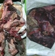 Vigilância Sanitária de Arapiraca apreende mais de 120 quilos de carne imprópria para o consumo