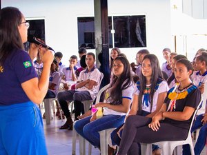 Estudantes indígenas de Porto Real do Colégio participam de atividade da Semana do Jovem Eleitor