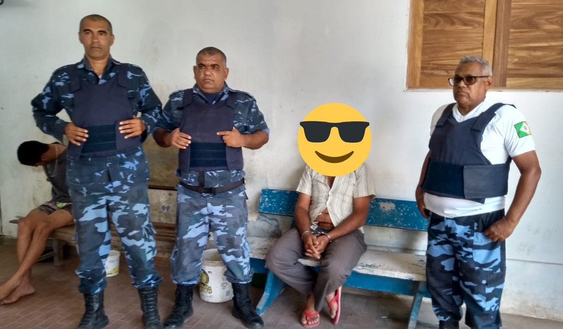 Homem de 49 anos é preso mostrando partes íntimas na orla de Traipu