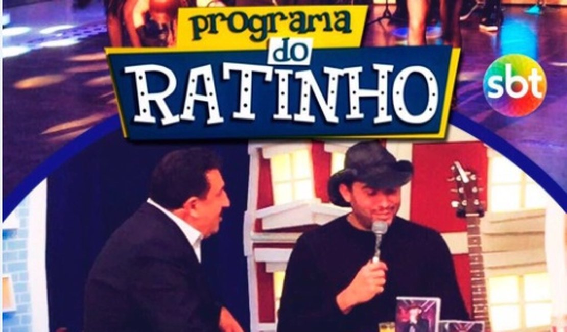 O cantor alagoano Mano Walter será a atração no Programa do Ratinho desta quarta-feira, 5