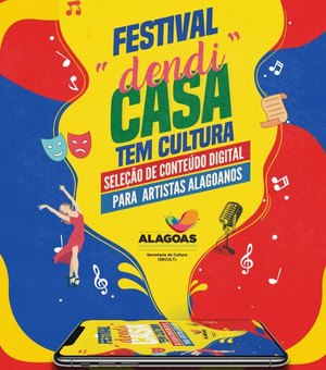 Secult divulga programação do mês de Julho do Festival Dendi Casa Tem Cultura