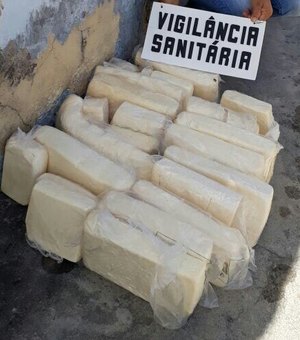 Vigilância Sanitária apreende queijo clandestino na cidade de Penedo