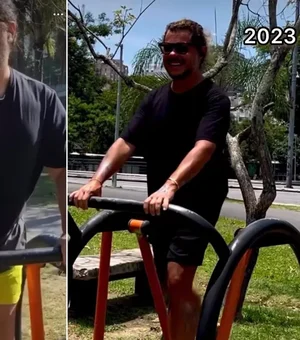 Marcus Majella compartilha vídeo de antes e depois de eliminar 30 kg; veja