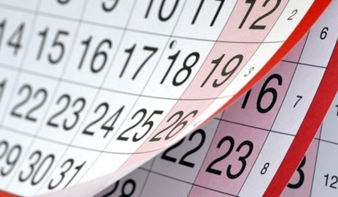 Ano novo terá 9 feriados nacionais em dias de semana