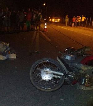 Homem morre ao colidir motocicleta em animal que estava no meio da rodovia