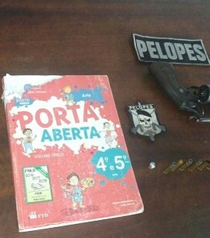 Após disparo acidental, criança é apreendida com revólver em escola de Arapiraca