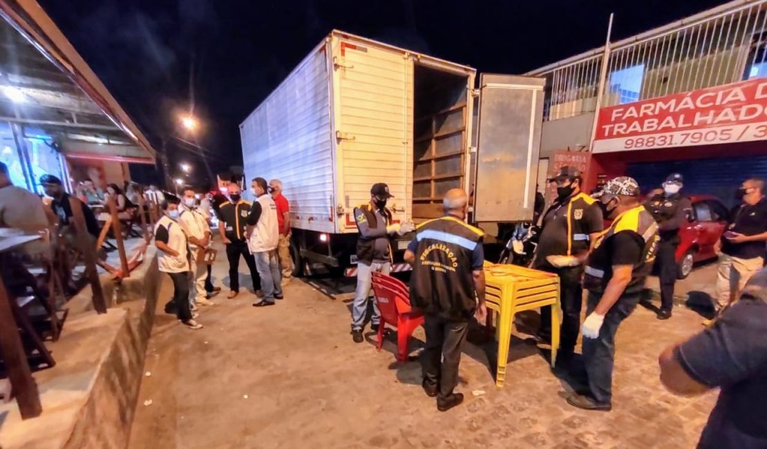 Quatro estabelecimentos são notificados por descumprir medidas de combate à covid-19