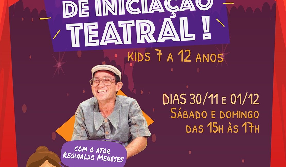 Curso de iniciação teatral kids anima férias no Parque Shopping Maceió