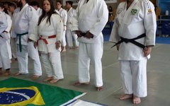 Atletas que disputam o Sul-Americano de Judô no Chile