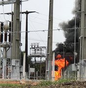Equipamento da estação da Eletrobras incendeia em Porto Calvo 