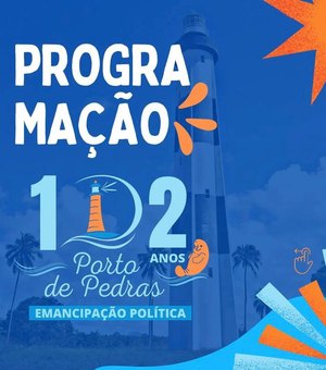 Prefeitura divulga programação dos 102 anos de Emancipação Política de Porto de Pedras